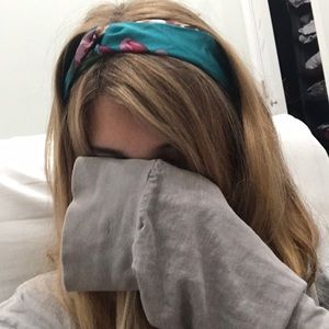 Turquoise Silk Headband